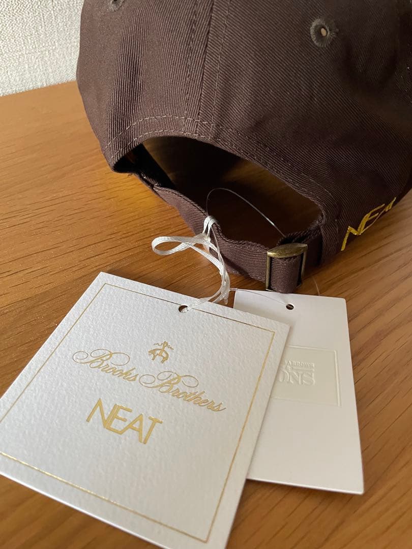新品タグ付 Brooks Brothers NEAT コラボ キャップ ブラウン