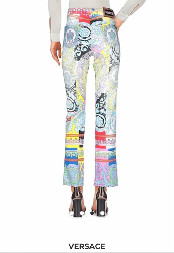 a*a様 新品★VERSACE カラフルプリント フレアパンツ