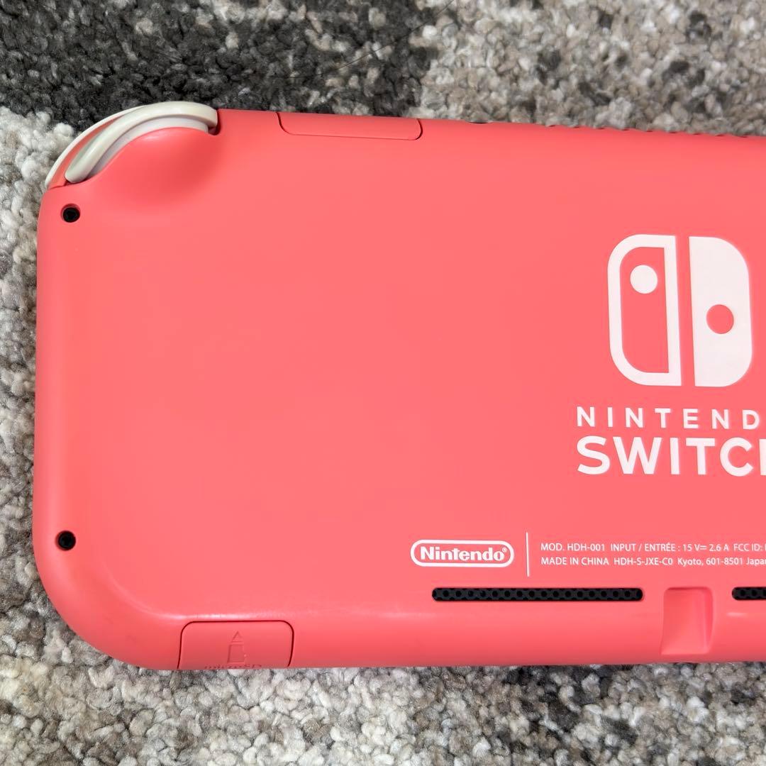 【美品】Nintendo Switch Lite コーラル 純正ケース付き