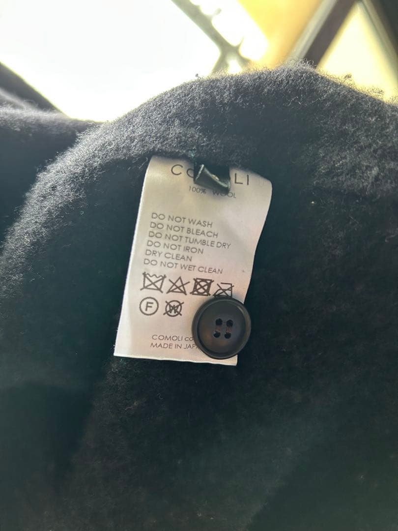 24aw COMOLI 縮絨ウール ジャケット