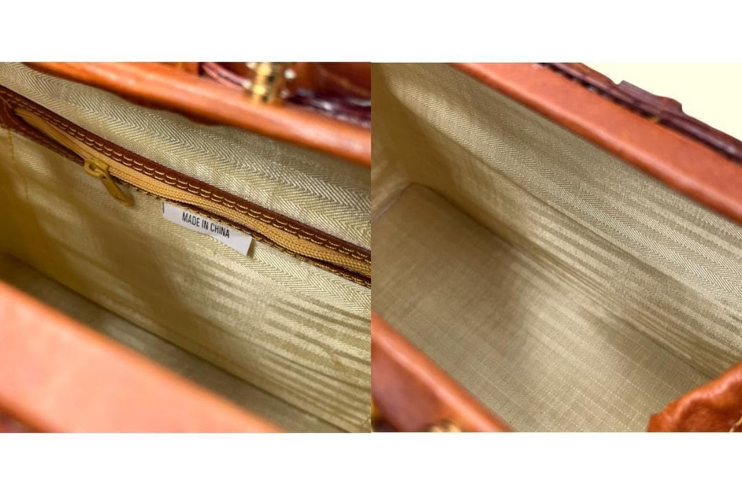 REAL LEATHER/リアルレザー ミニドクターバッグ ダレスバッグ 鍵付き