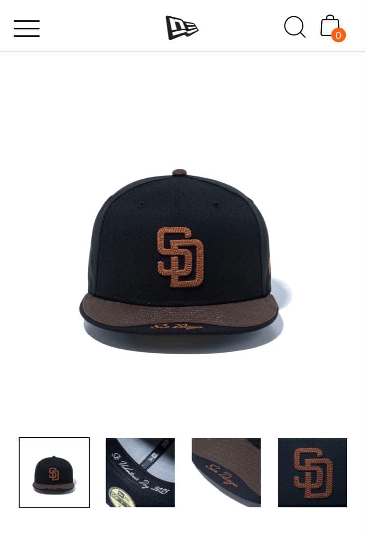 New Era San Diego Padres 7 3/8 バレンタイン