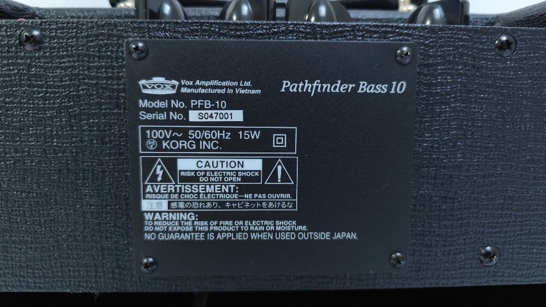VOX Pathfinder Bass10 べースアンプ PFB-10 音出し〇