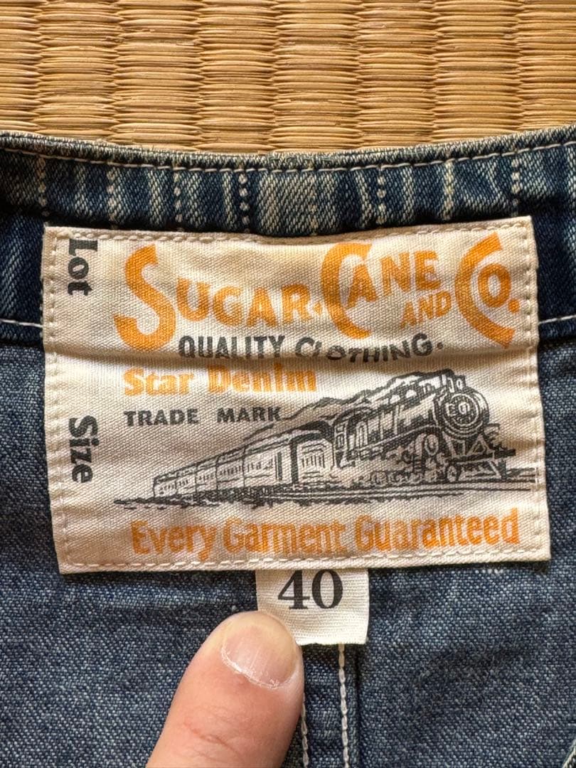 Sugar Cane ウォバッシュデニムベスト サイズ40