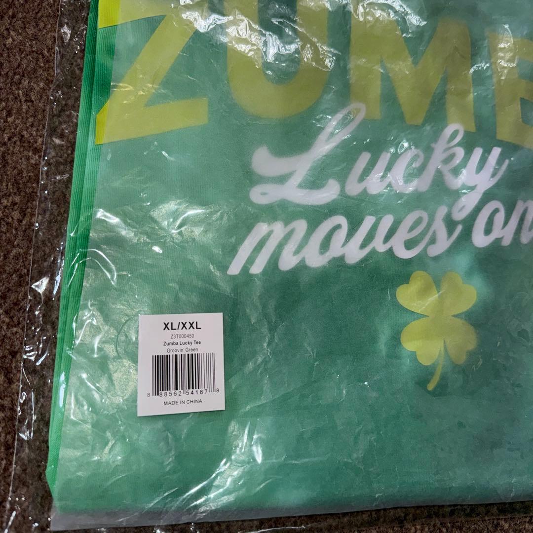 正規品 新品未使用 未開封 ZUMBA Tシャツ タイダイ グリーンXL/XXL