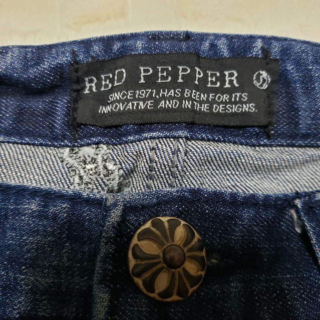極美品 REDPEPPER クロス 十字架 チェーン スキニー ２７