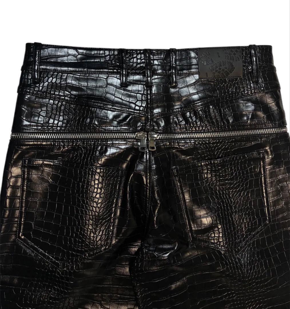 【サイズL】goar.archive クロコダイル BLACK