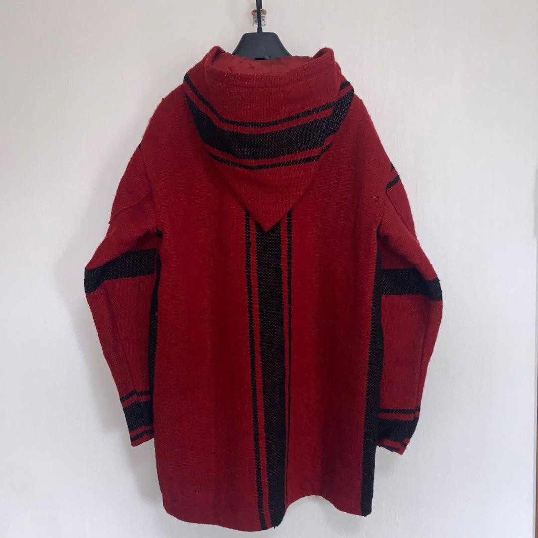 赤【MASSES】RAG COAT／新品未使用／タグ付／送料込