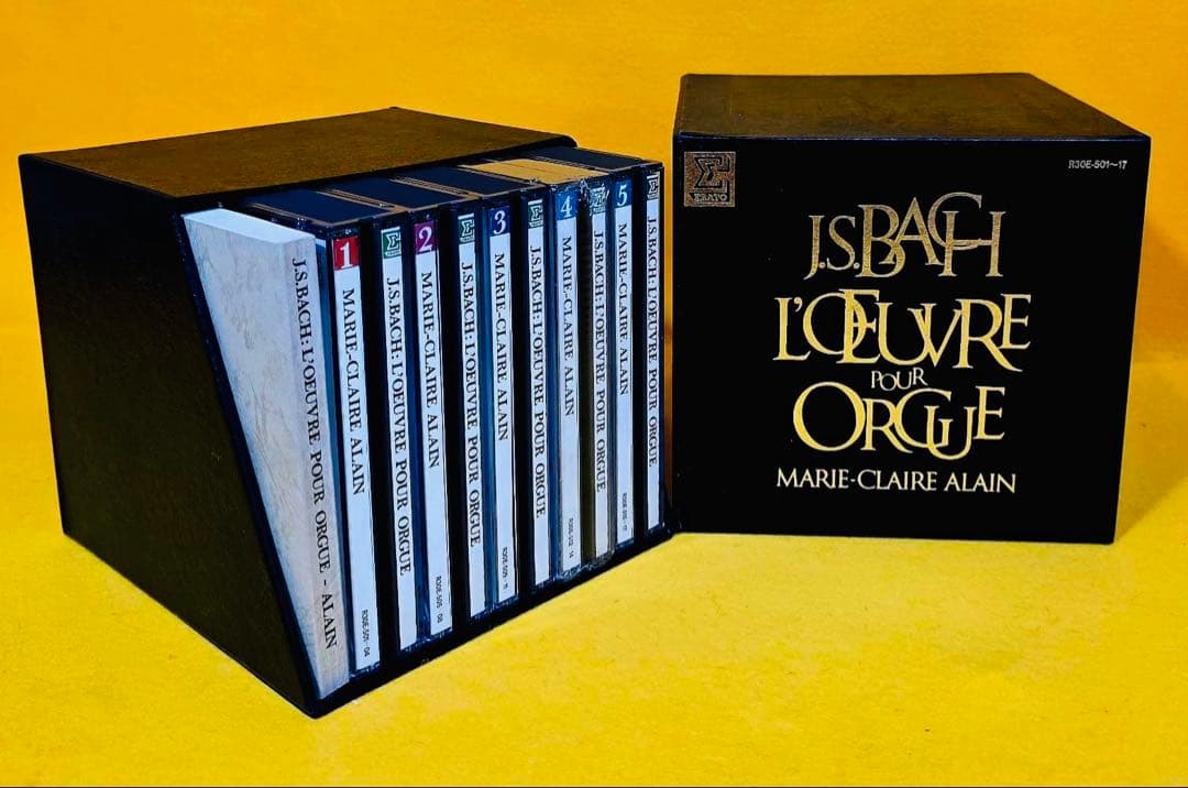 新品1986年製マリークレールアラン17CDBOXセット解説本バッハオルガン全集