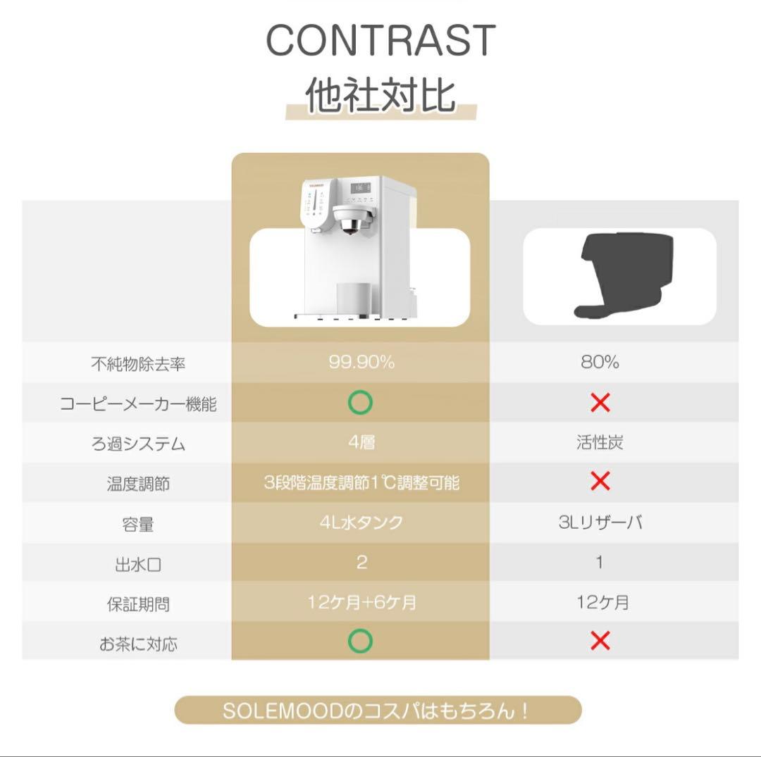 SOLEMOOD 浄水型ウォーターサーバーPURE 中古
