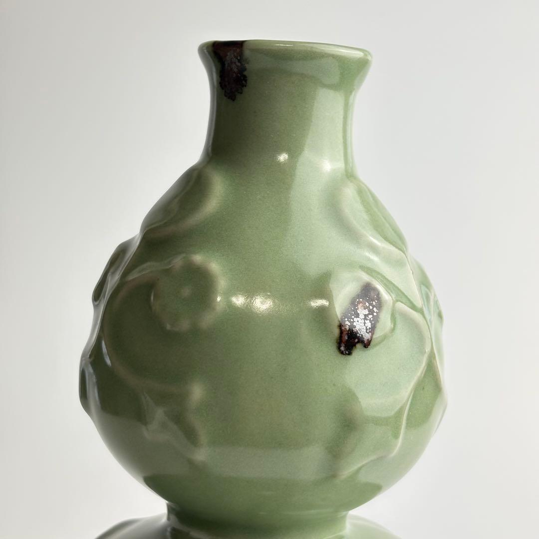 中国 青磁 花瓶 壷 美術品 飾り壷 花器
