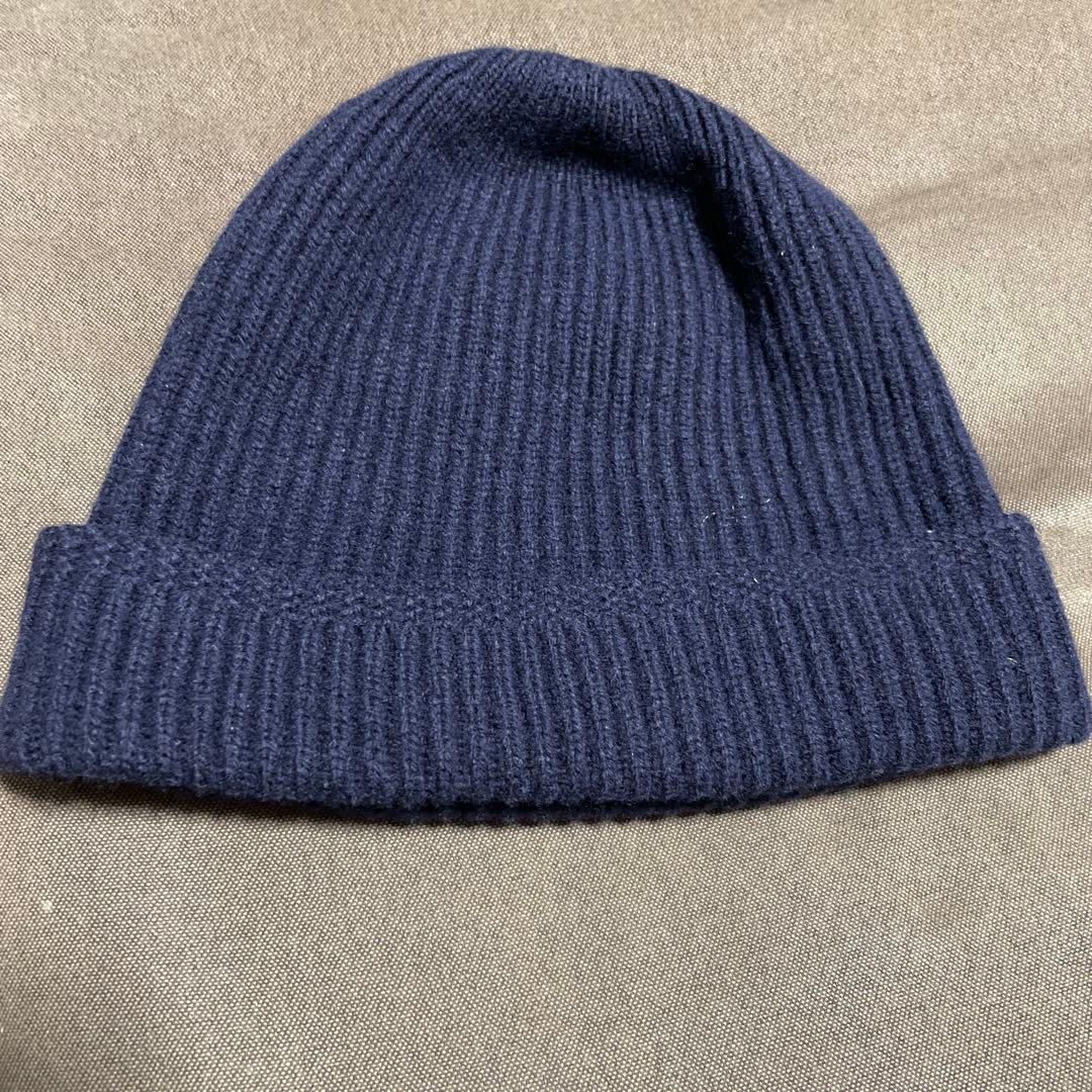 ア*ラ様 VISVIM 　15AW ニットキャップ　ビーニー 紺