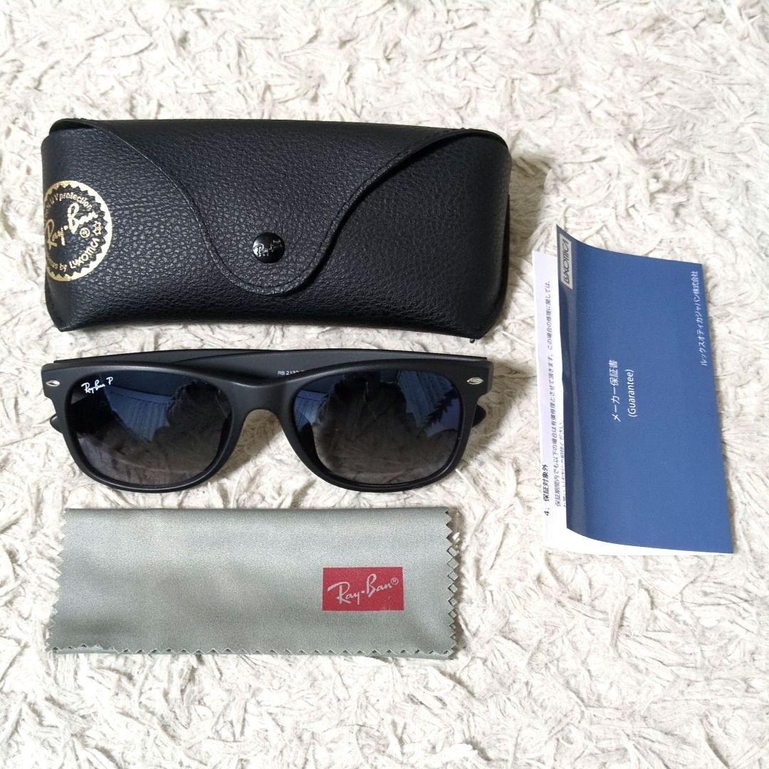 美品 付属品完備 Ray-Ban RB2132-F 601-S/78 艶消し 黒