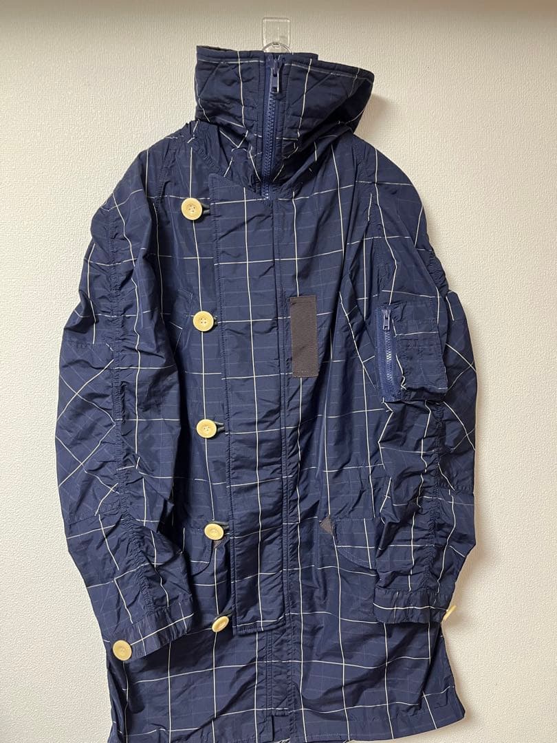 カ*★様 sacai ポリエステル×シルク　ハイネックフーデッドコート　サイズ2
