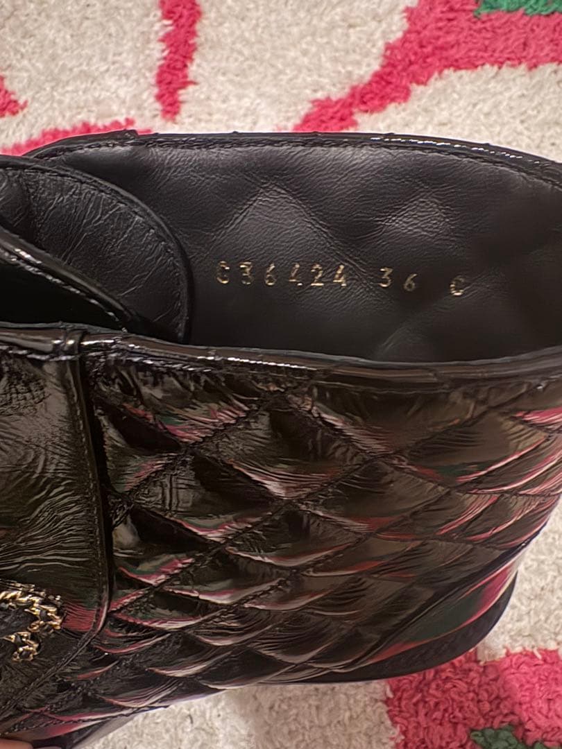 CHANEL キルティングブーツ ココマーク ショートブーツakubi