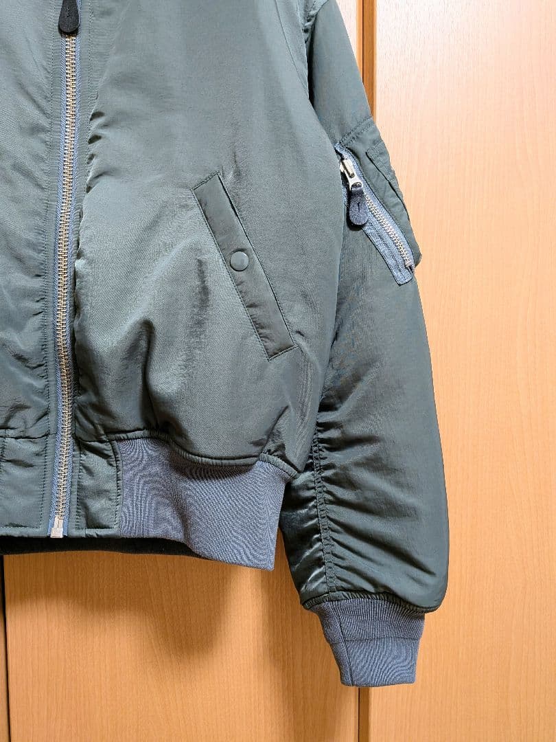3月中削除 B:MING by BEAMS 撥水ナイロンMA-1 オリーブ S