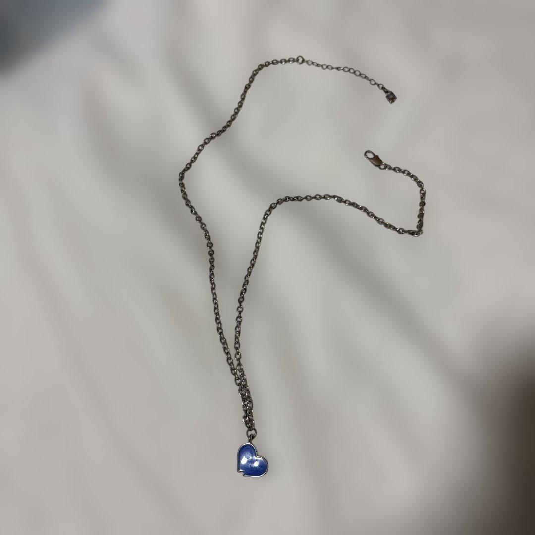 ADERERROR Twin Heart Necklace シルバー