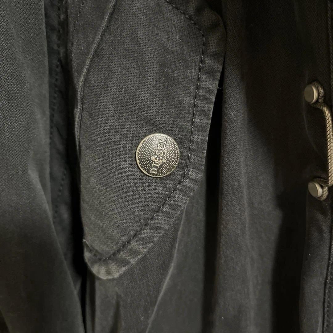 DIESEL ブラック モッズコート XXS