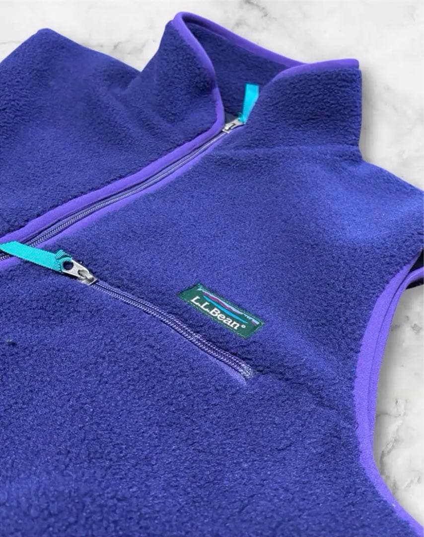 トップス L.L.Bean Topsham Boa Fleece Vest cobalt