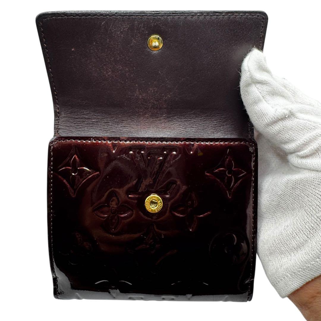 S級極美品★LOUIS VUITTON ヴェルニ 三つ折り財布 コンパクト