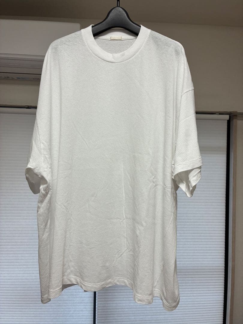 COMOLI 25SS コットンメッシュ 半袖Tシャツ サイズ3