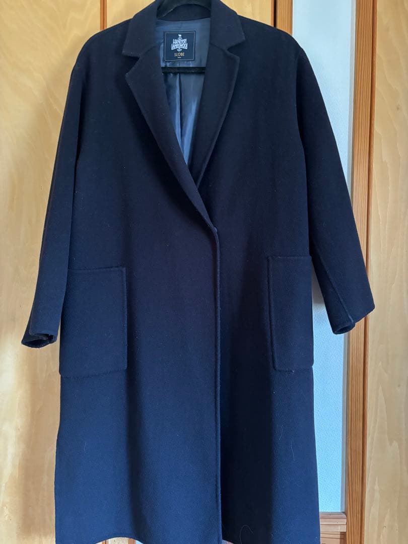 SLOBE IENA ダブルフェイスウールロングコート スローブイエナ
