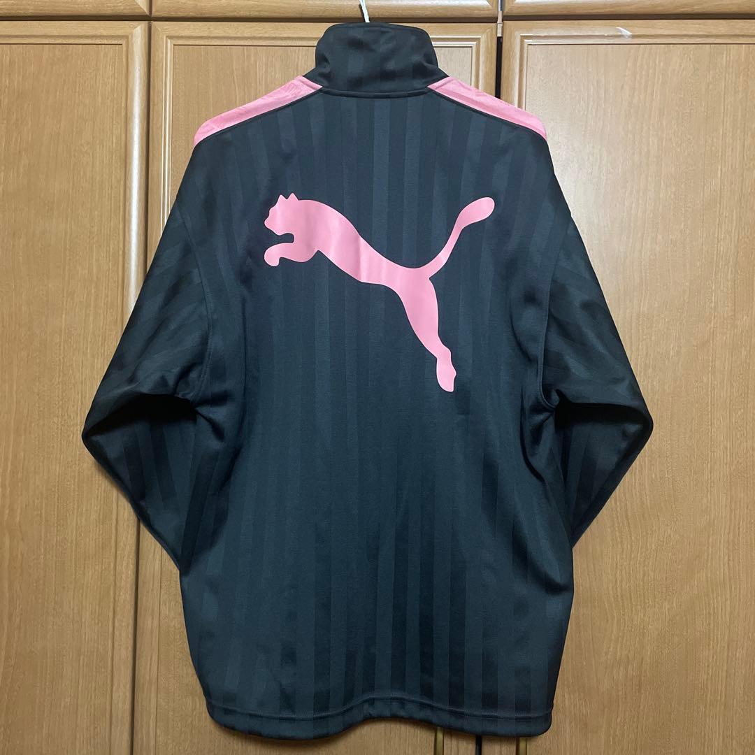 【美品】PUMA　プーマ　ジャージ上下　チャコールグレー×ピンク　SS
