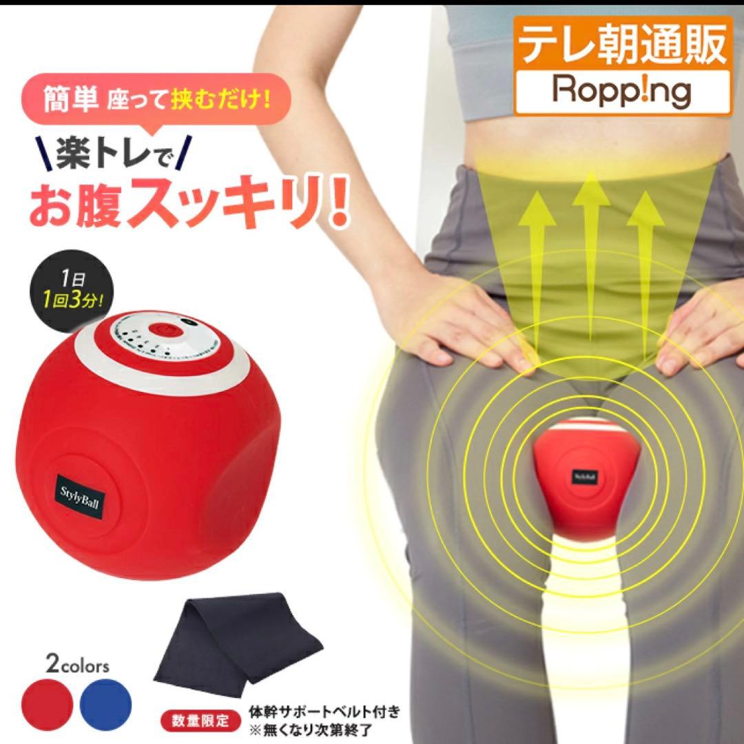 【美品】ルネサンススポーツクラブがつくったスタイリーボール エクササイズ レッド