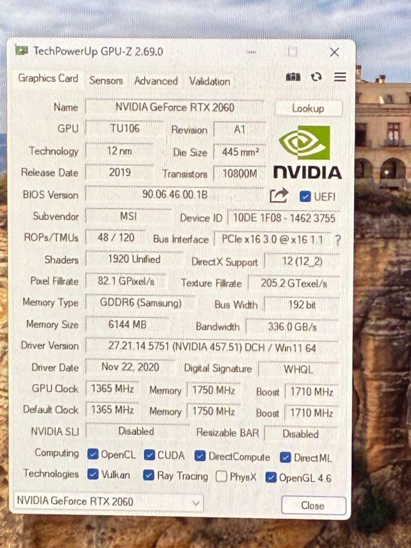 RTX 2060 動作確認済