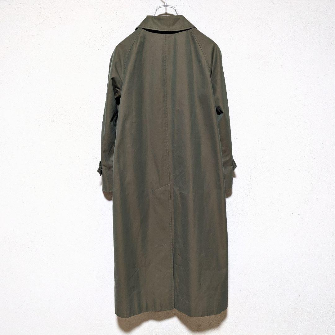 美品 80～90s バーバリー ステンカラーコート レディース 白タグ 玉虫15
