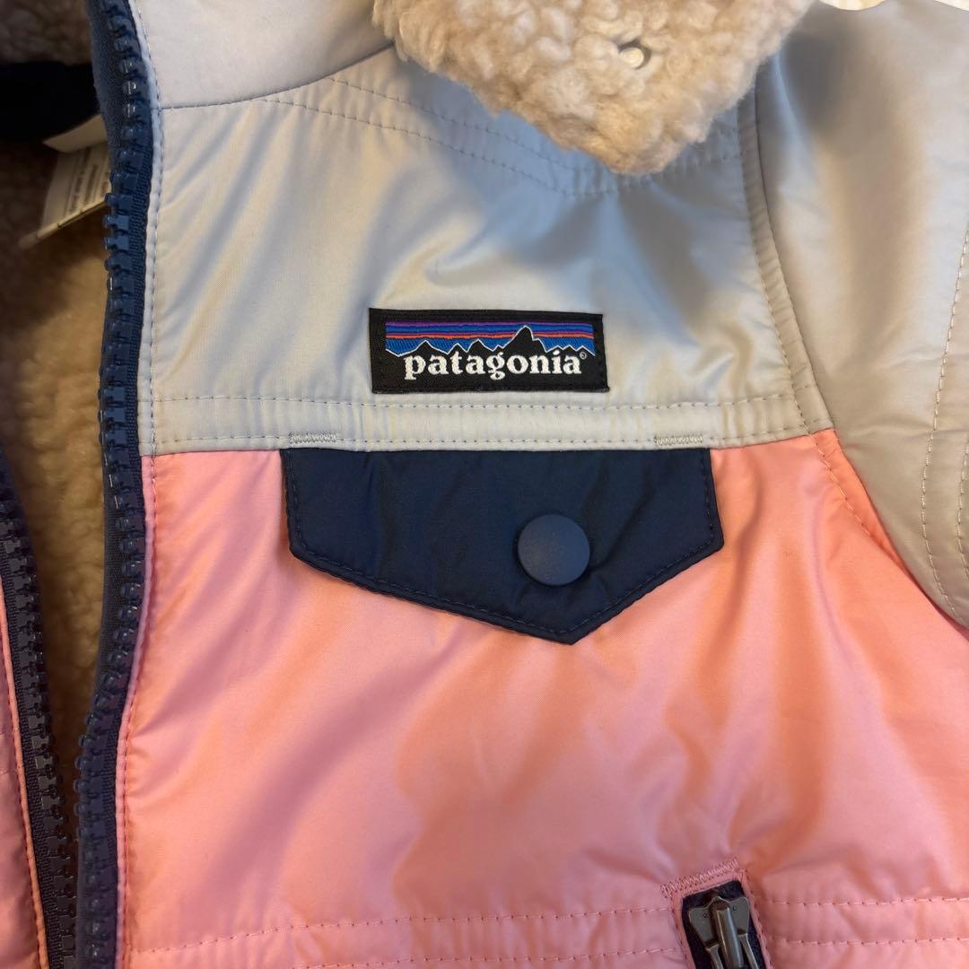 【美品】patagonia :リバーシブル取り外しフード付きジャケット 2T