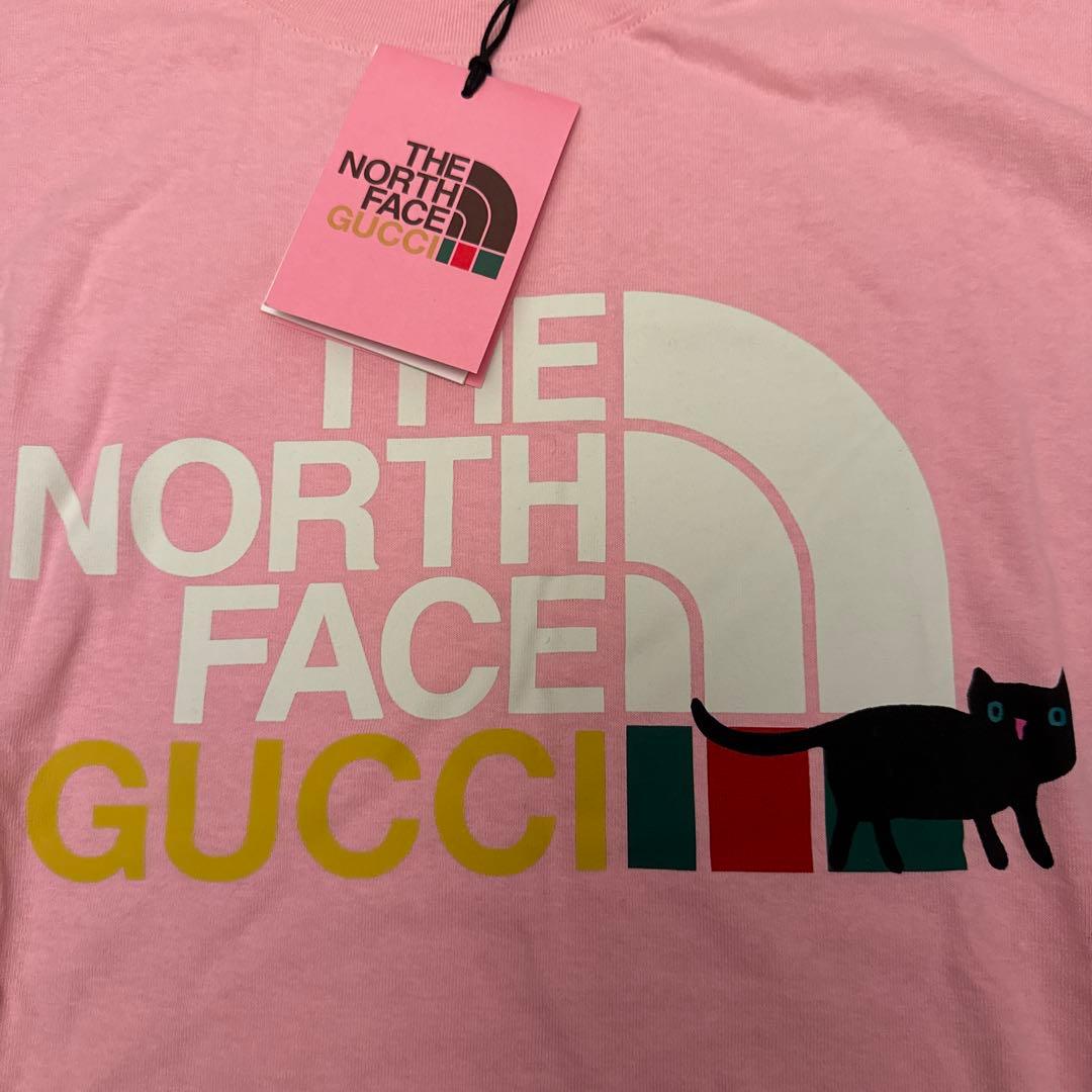 THE NORTH FACE x GUCCI Tシャツ ピンク