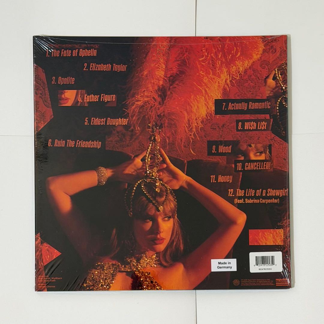 The Life Of A Showgirl　限定トランスペアレントレコード