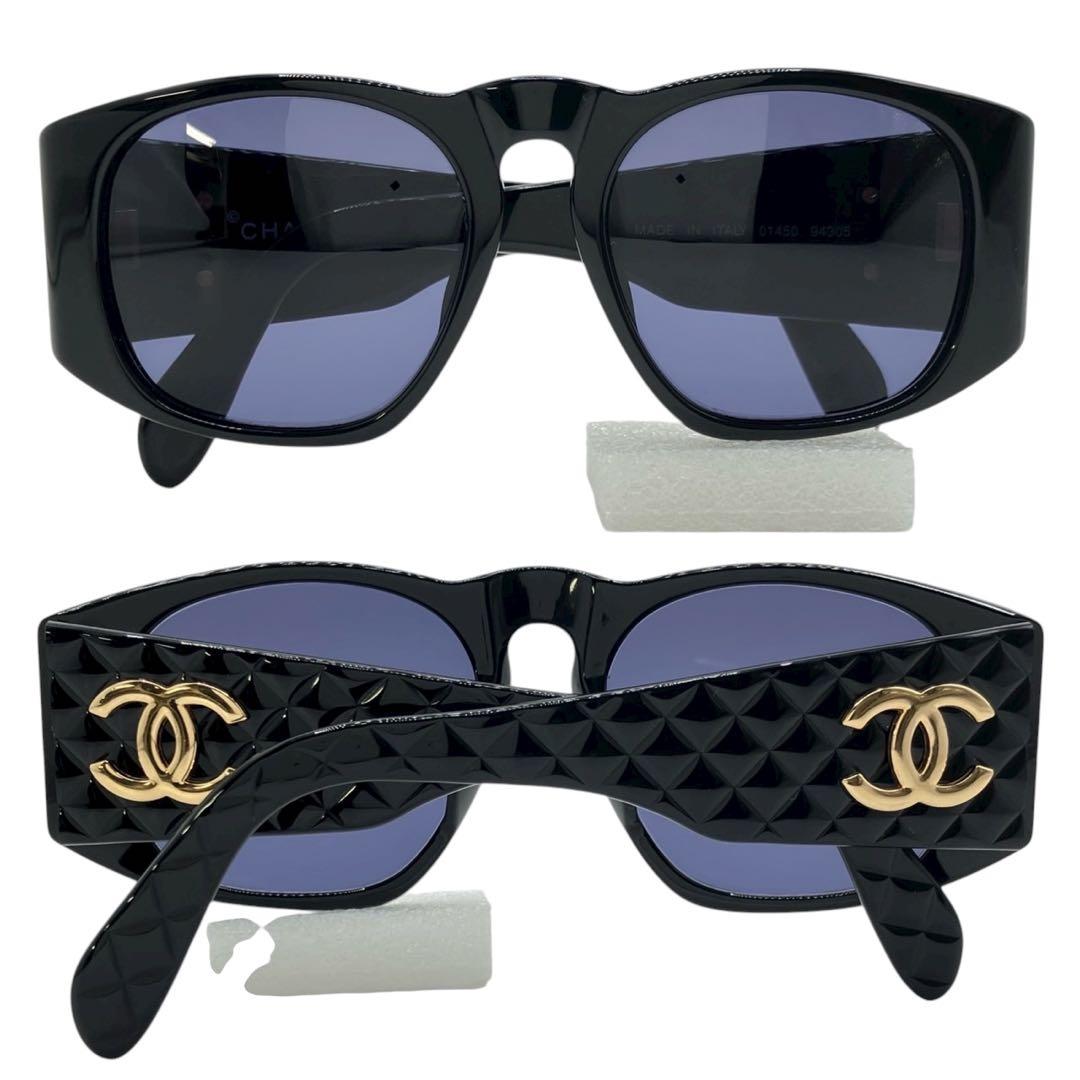 CHANEL シャネル サングラス　眼鏡　ココマークロゴ　キルティング　ケース付