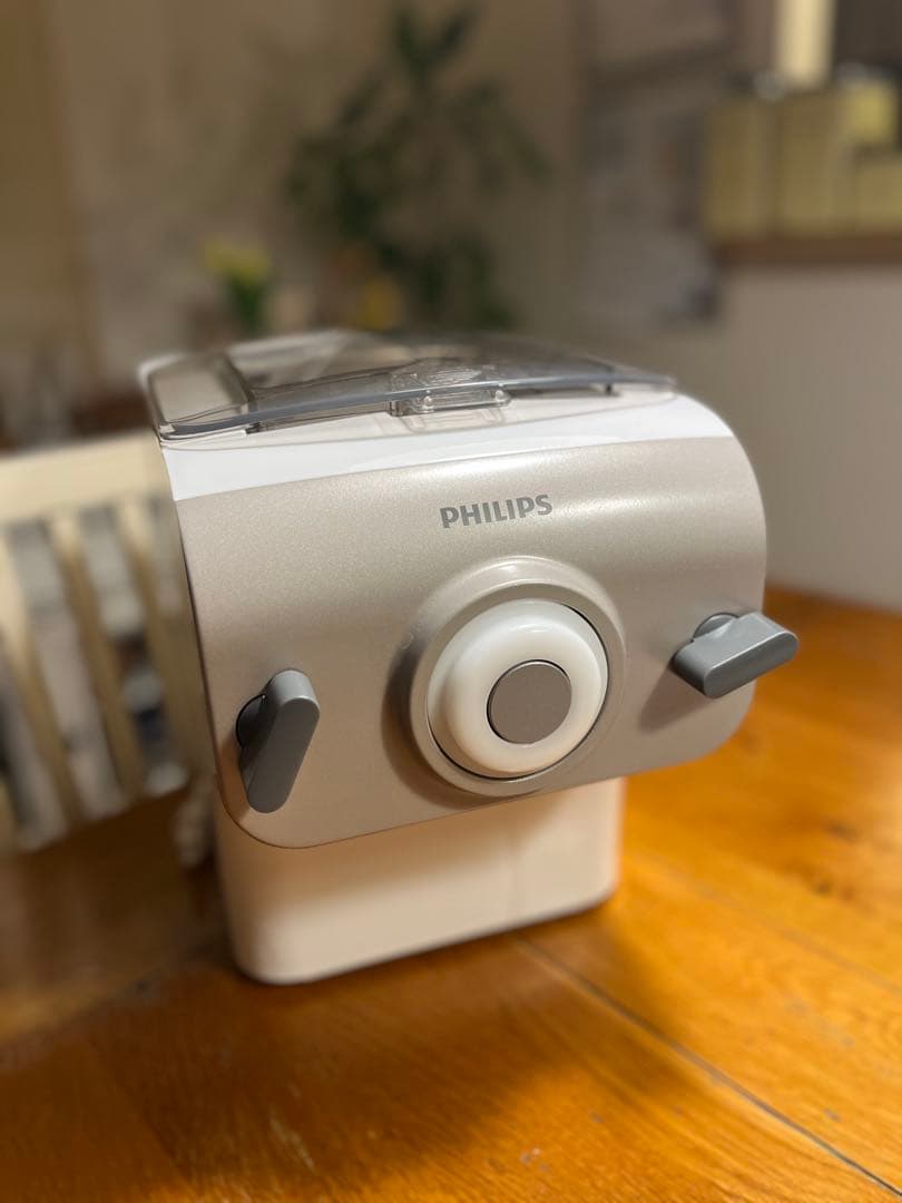 美品Philips ヌードルメーカー 製麺機 アタッチメント5種 餃子ディスク付