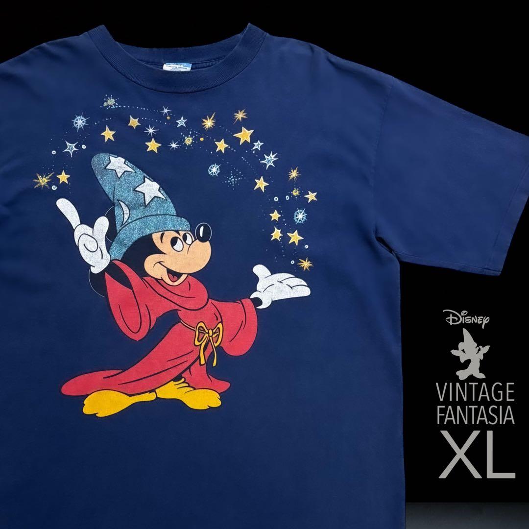パ*ナ様 80-90s Disney ファンタジア 弟子 ミッキー XL 美品