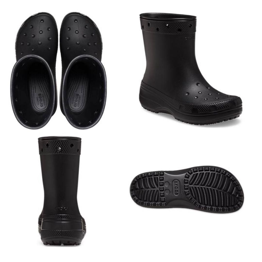 【値下げ】未使用　crocs レインブーツ 25㎝　長靴　梅雨　クロックス
