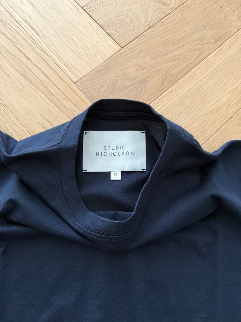 STUDIO NICHOLSON Tシャツ ネイビー　新品未使用
