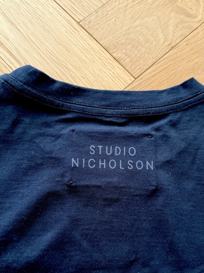 STUDIO NICHOLSON Tシャツ ネイビー　新品未使用