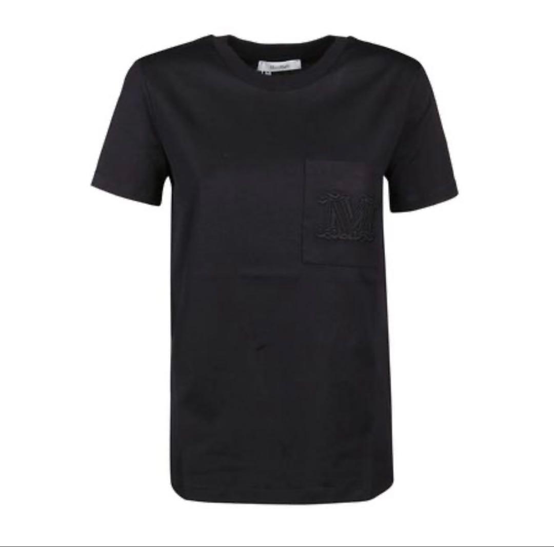 r*n様 極美品【MAX MARA】胸ポケット ロゴ Tシャツ