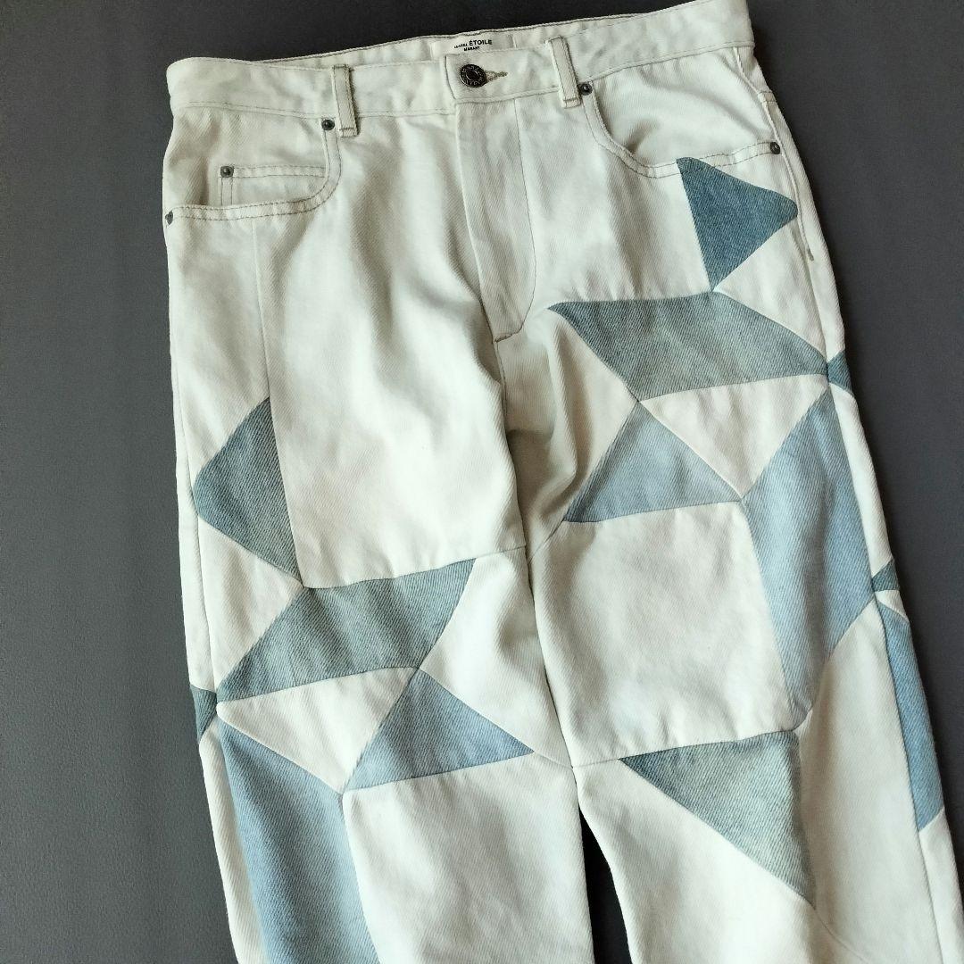 ISABEL MARANT ETOILE パッチワーク デニムパンツ 34