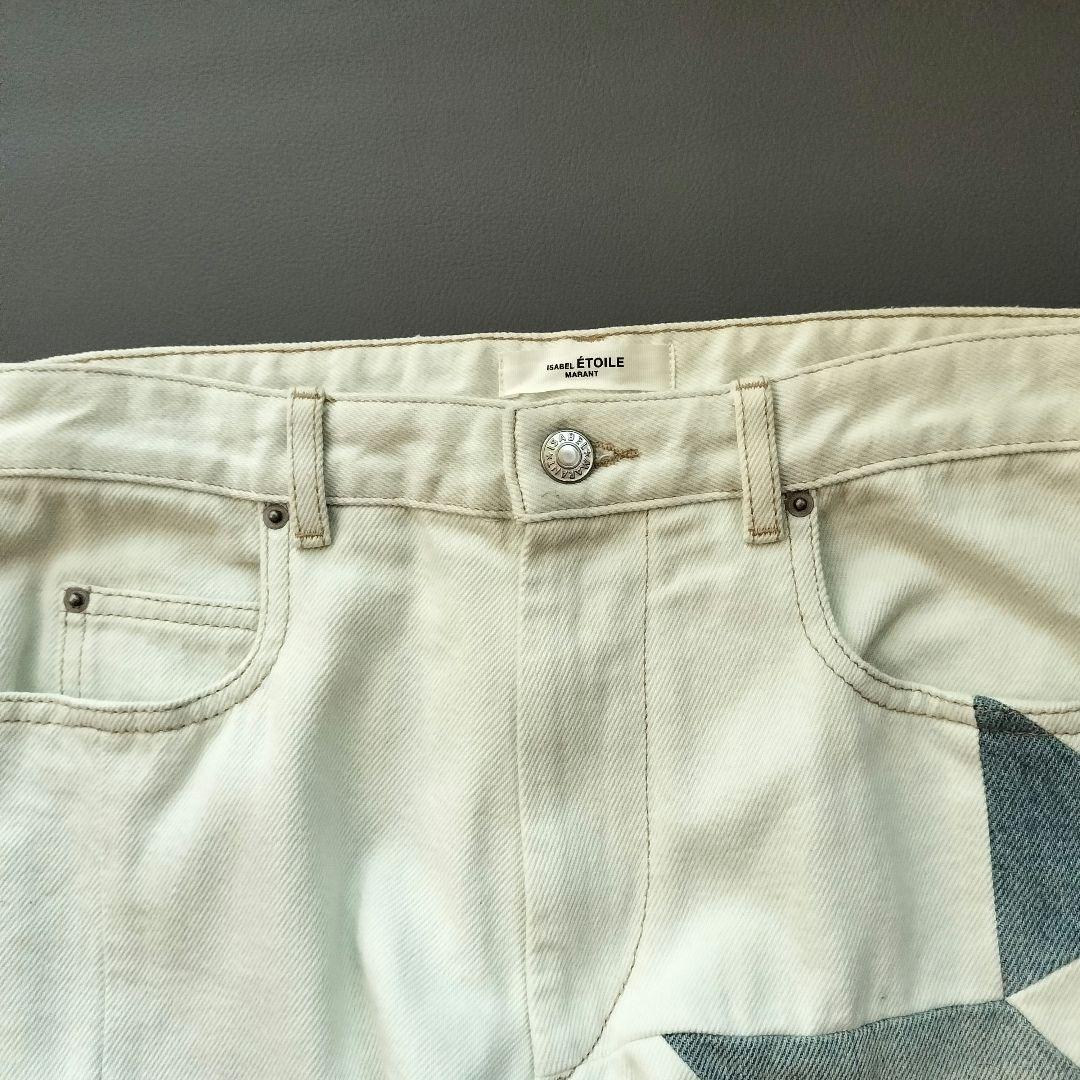 ISABEL MARANT ETOILE パッチワーク デニムパンツ 34