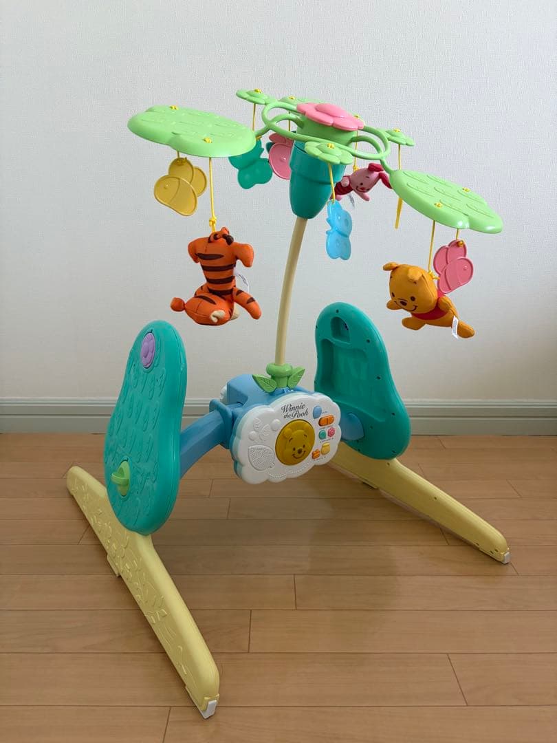 【美品】えらべる回転　６ＷＡＹジムにへんしんメリー プラス　くまのプーさん