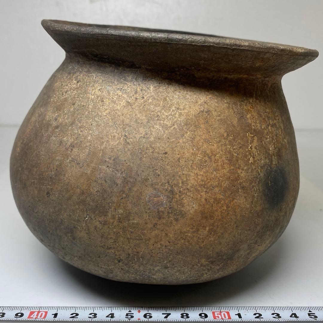 紀元前　南蛮ハンネラ壷　木箱付　高さ15cm 東N7-1007①