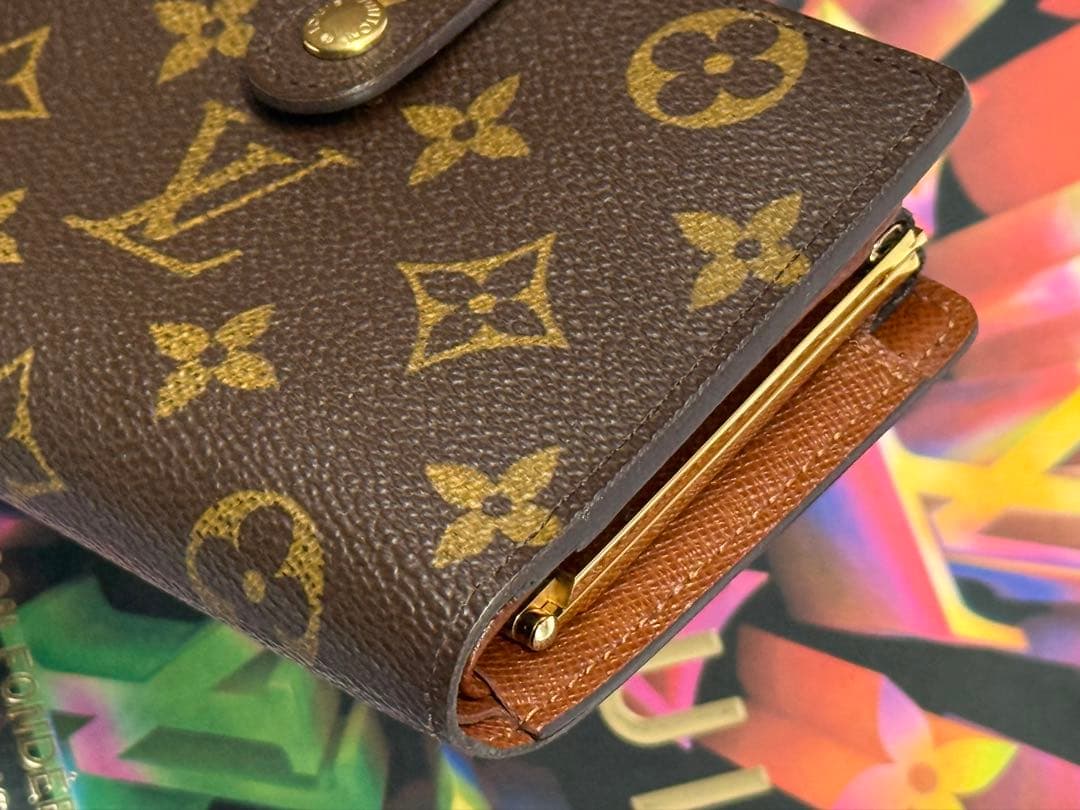 美品！ルイヴィトン　ポルトモネ・ビエ　ヴィエノワ　がま口付き財布