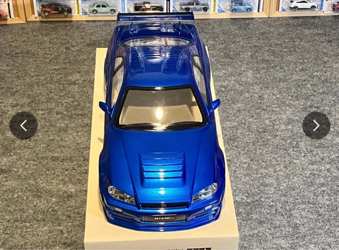 タミヤ ラジコン RC スカイラインGT-R 塗装済 スペアボディ メタリック青