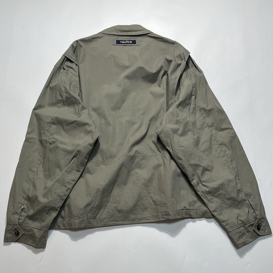90s ノーティカ スイングトップ XL ライトカーキ ブルゾン ○.7562