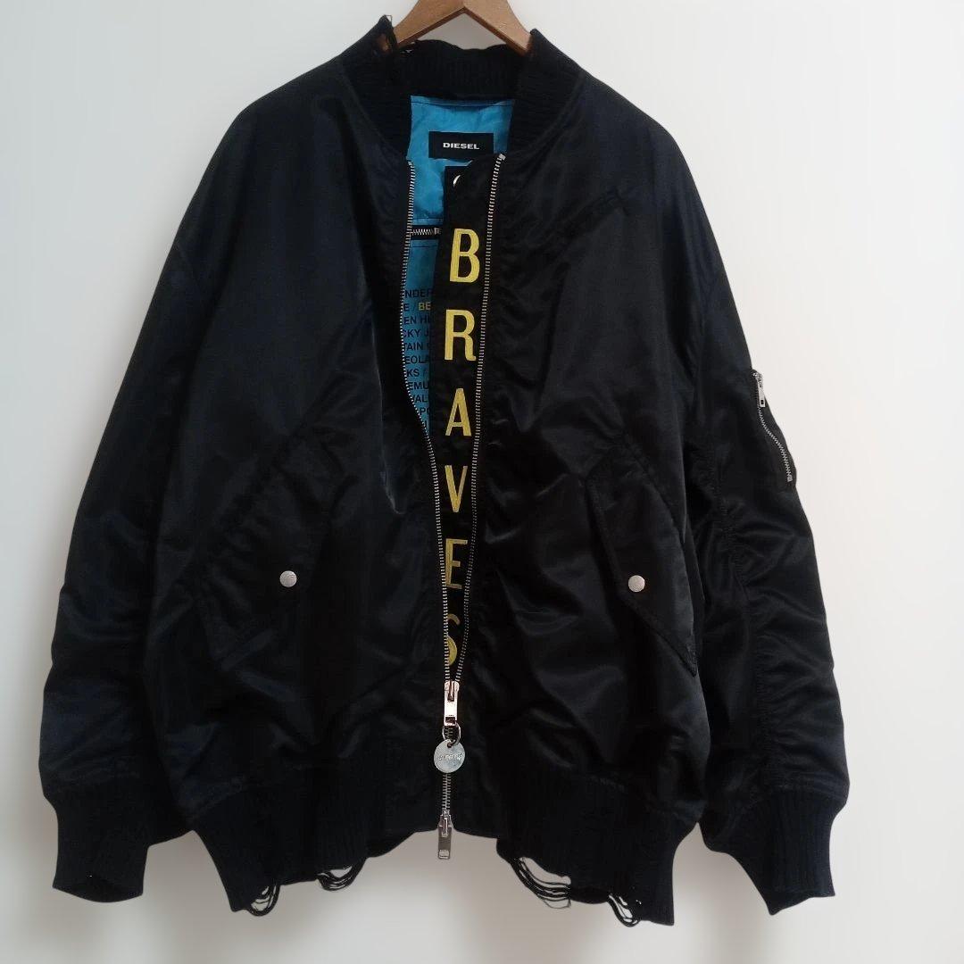 DIESEL KRISTA BRAVES 刺繍 MA-1 ボンバージャケット L