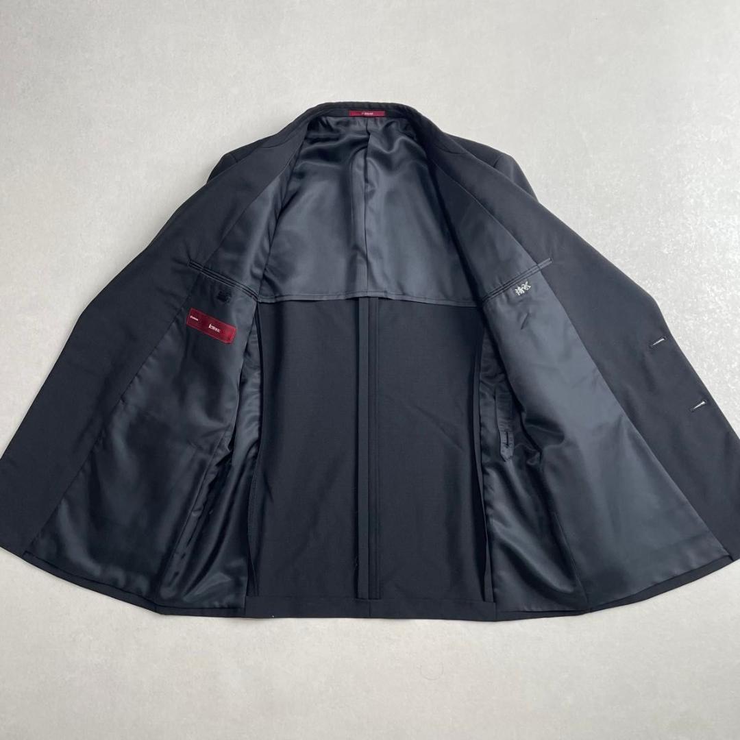 美品 90s セットアップ ブラック×ブルー ダブルスーツ DURBAN