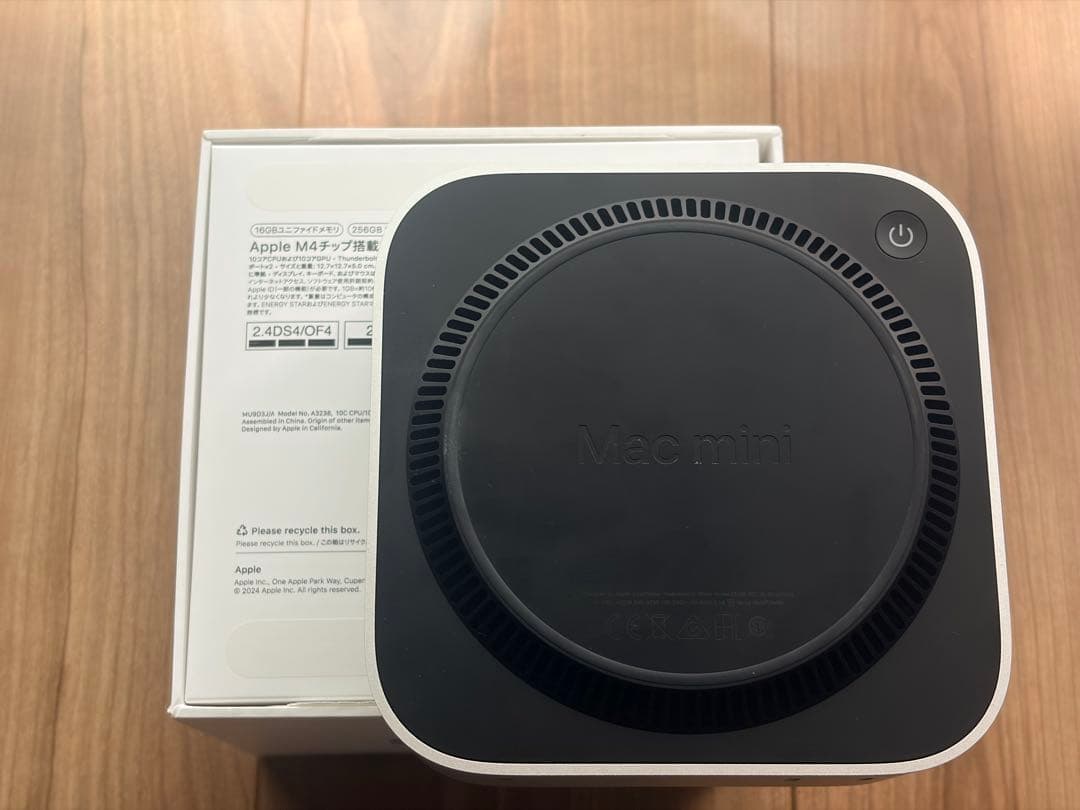【ほぼ未使用】Apple Mac mini M4 16GB / 256GB